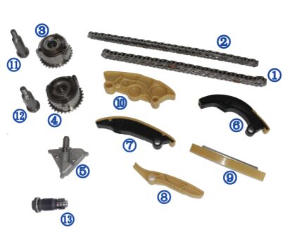 Kunststoff PA66 / PA46 Zeitkette für Ranger Rover Evoque Petrol PT204 2.0T 17-18