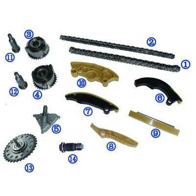 Kunststoff PA66 / PA46 Zeitkette für Ranger Rover Evoque Petrol PT204 2.0T 17-18