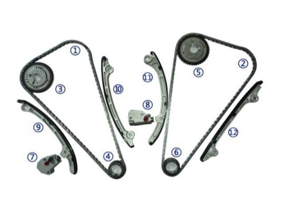 Kunststoff PA66 / PA46 Zeitkette für INFINITI FX45 VK45DE V8 4.5L