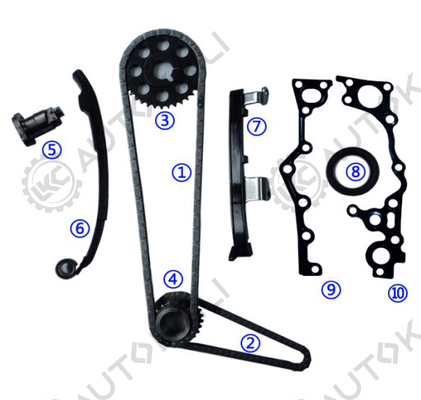 Zeitketten für TOYOTA 2TZ-FE 2.4L EMINA/ESTIMA/PREVIA/LUCIDA DOHC 16V 94-99 13506-75010 102L