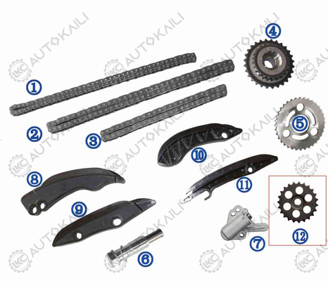 Zeitketten für BMW 325d/330d 430d/435d 530d/535d/525d 640d 730d/740d/750d 3.0L N57 07-16 11318572503 86L