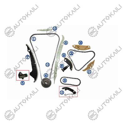 Zeitketten-Kit für AUDI/VW EA888 ((3. und eine Hälfte) AUDI A4 (8K2 B8) 1.8/2.0 A5 (8T3) 1.8/2.0 TFSI 15- 06K109158AD 8*170