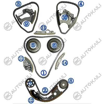 Zeitketten für AUDI A7 4GA CNYA 150KW 2.8L 10-14 A6L 4X8/ C7 CNYB 162KW 2.8L 12-16 06E109465BC 108L