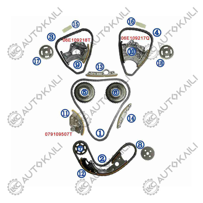 Zeitketten für AUDI / VW S5 8F7 CAKA 245KW 3.0T 08-11 06E109465BC 108L