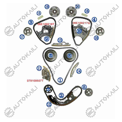 Zeitketten für AUDI / VW S5 8F7 CAKA 245KW 3.0T 08-11 06E109465BC 108L