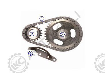 Zeitkette für E43Z6268A 46L Zeitkette für Ford HSC Motor Tempo 2.5-N (((153) OHV 4Cyl 86-92
