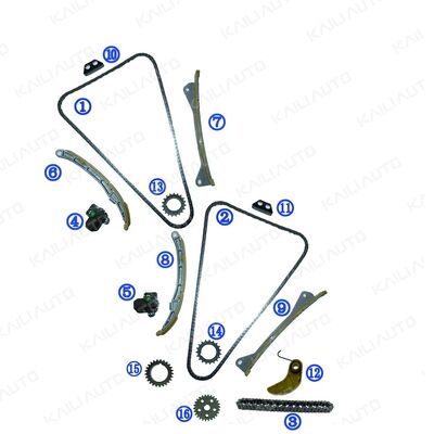 Plastic PA66 / PA46 Timing Chain Kit für Genesis G6DJ 3.8L 15-17