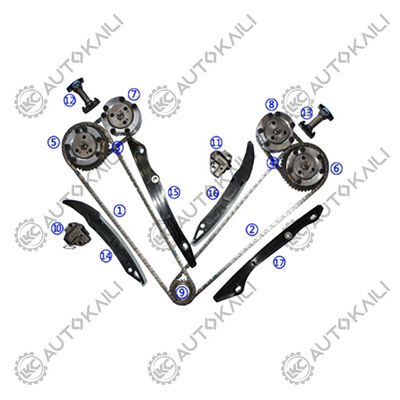 Steuerkettensatz für FORD 302CU. IN. V8 GAS DOHC Benzin Coyote 5.0L 13-15