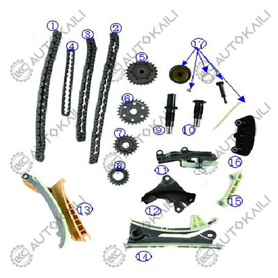 Zeitketten für 4,0L 4016CC V6 GAS SOHC natürliche Aspiration B4000