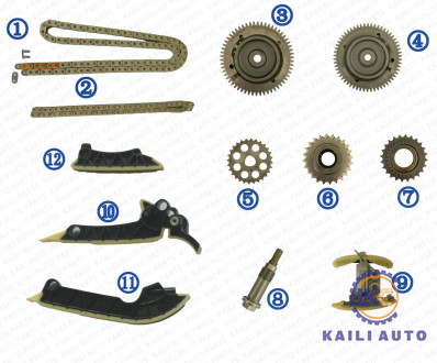 Steuerketteausrüstung für DIESEL OM654.920 10-16/10-17 A0019930576 102L A0009936000 62L DES BENZ-E-CLASS 2.0L 150HP/194HP