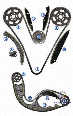 Steuerkette Kit For AUDI VW TOUAREG Q5 Q7 A4 A5 A6 A7 A8 3.0TDI 059109229S der Maschinen-CRCA CJMA