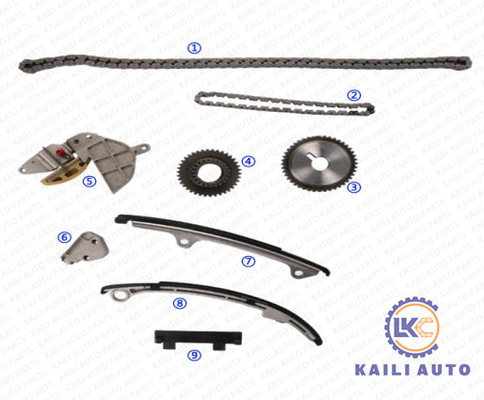 Steuerkette-Ausrüstung PRIMERA P12 X-TRAIL T30 13028-6N201 9*164L 13070-6N215 QR20 2.0L NISSAN ALTIMA
