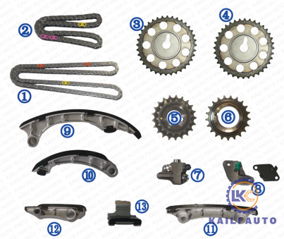 Steuerkette Kit For TOYOTA FORTUNER HILUX INNOVA 13507-0E010 116L 13550-0E010 1GD 2GD 2.8T