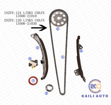 Maschinen-Steuerkette TOYOTA COROLLAS variable Zahnriemen-13506-21010 124L 13540-21010