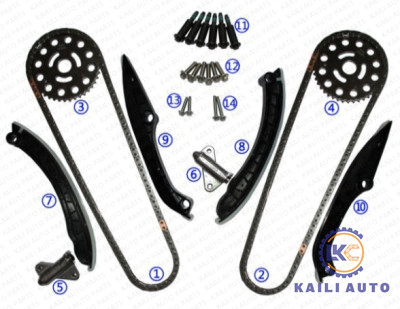 Steuerkette Kit For NAVARA HEBEN V9X V6 228HP 3.0L 2010,5 - Diesel-43960R 06CT.K-1-114L 43960R 43960R 8200854971 auf