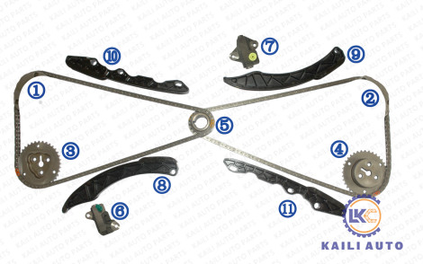 Steuerketteausrüstung für Hinterland-Vermächtnis 13143-AA110 130L 13142-AA090 SUBARU-Förster-Impreza XV Crosstrek