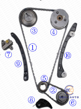 Steuerkette der Maschinen-Z12 L10 K12 VVT für MIKROMETER E11 13028-ED000 NISSAN-WÜRFEL-JUKE LATIO LIVINA